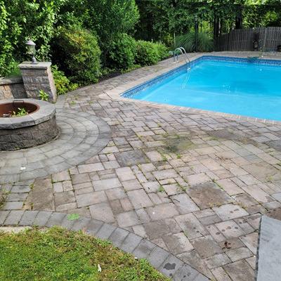 pool pavers denville-defranco before paver rescue